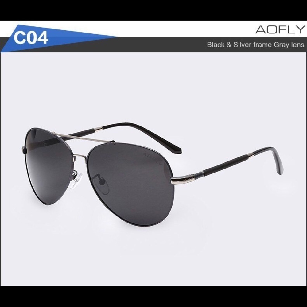 AOFLY Authentic Men's Aviator Sunglasses